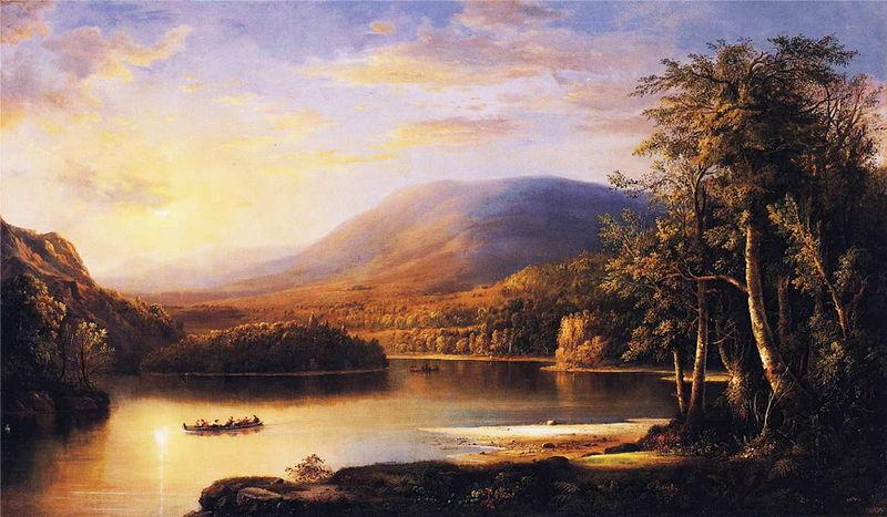 Robert S.Duncanson Ellen s Isle oil painting picture
